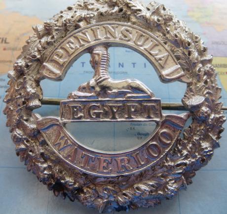 Cameron Highlanders Edwardian Officers Hallmarked Plaid Brooch