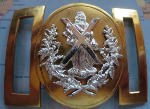 Cameron Highlanders  Dirk Belt Plate or Pipers Waist Belt