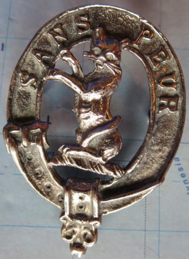 5th Seaforth Highlanders Glengarry badge