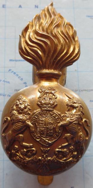 Royal Scots Greys O/Rs Bearskin cap plume holder