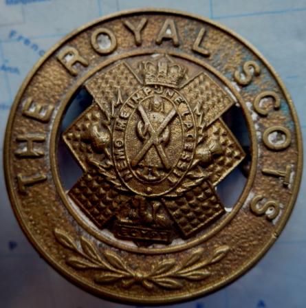 The Royal Scots Post 1881 O/Rs Helmet Plate Centre