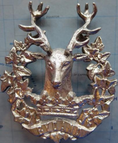 Gordon Highlanders Silver Glengarry badge