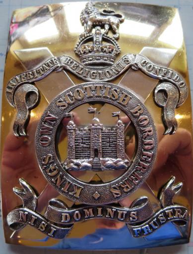 KIngs Own Scottish Borderers Officers Shoulder Belt Plate