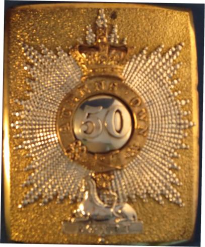 The Queens Own (Royal West Kent) Regiment Victorian Officers Shoulder Belt Plate