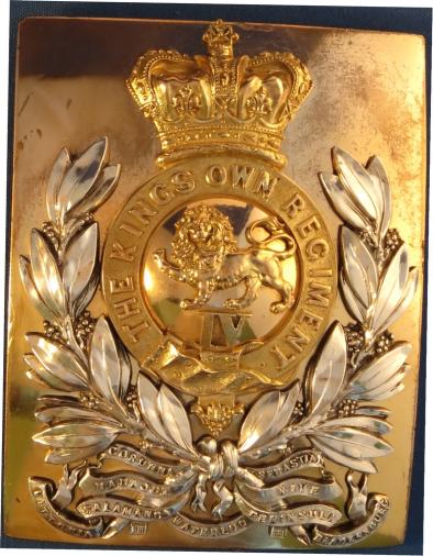 Victorian 4th Kings Own Royal (Lancaster) Regiment Officers Shoulder Belt Plate