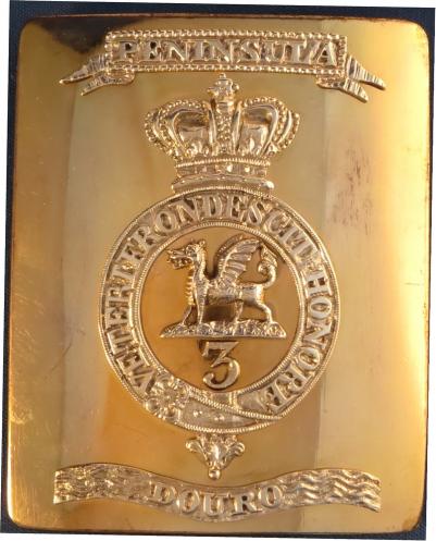 3rd The Buffs (Royal East Kent)Regiment Georgian Officers Shoulder Belt Plate