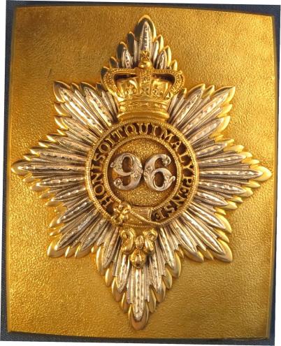 96th (2nd Manchester)Regiment of  Foot Georgian Officers Shoulder Belt Plate