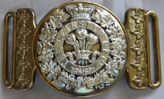 Victorian The Prince of Wales's Leinster Regiment (Royal Canadians) Officers Waist Belt Plate