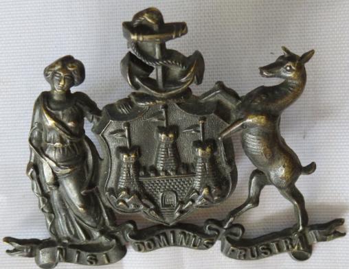 Victorian The First Citizens Company of the Edinburgh Rifle Volunteers Shako Badge