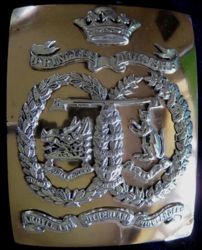 Argyll & Sutherland Highlanders Post 1881 Officers Shoulder Belt Plate
