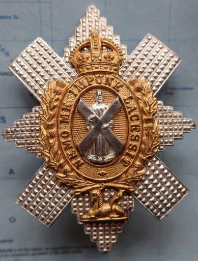 The Black Watch Post 1936 Officers Glengarry or Tam o Shanter Badge