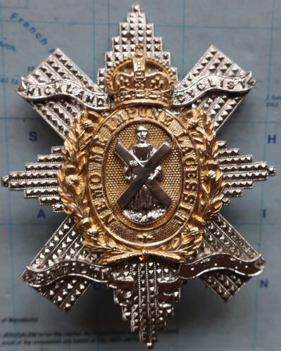 Highland Cyclists Battalion Officers Glengarry badge