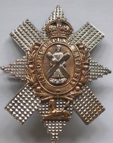 The Black Watch WW2 Period Officers Glengarry badge