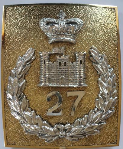The 27th (Inniskilling Regiment) Victorian Officers Shoulder Belt Plate