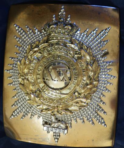 30th Foot The East Lancashire Regiment pre 1850 Officers Shoulder Belt Plate