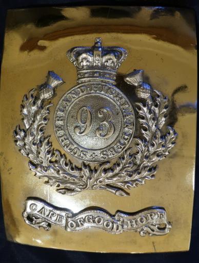 93rd Sutherland Highlanders Officers Shoulder Belt Plate