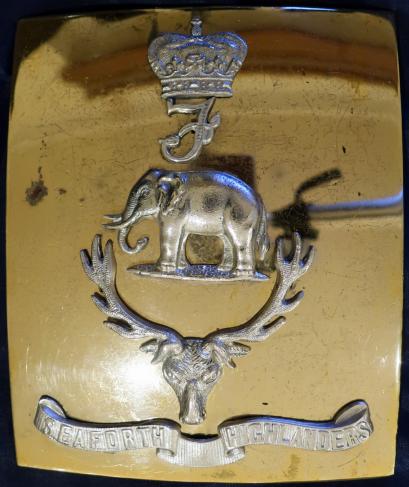 The Seaforth Highlanders Officers Shoulder Belt Plate