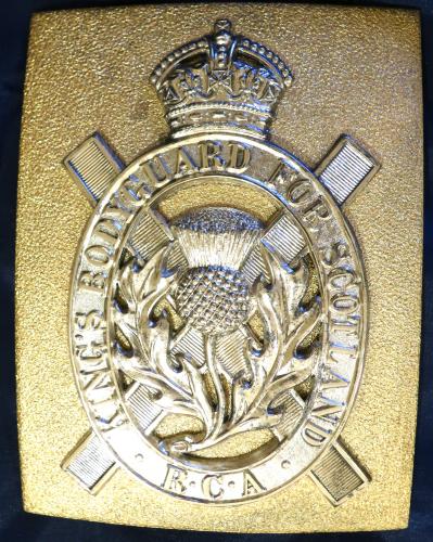 The Kings BodyGuard for Scotland (Royal Company of Archers) Officers Shoulder Belt Plate