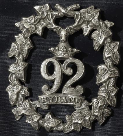 Gordon Highlanders Victorian Officers or NCOs Bonnet badge