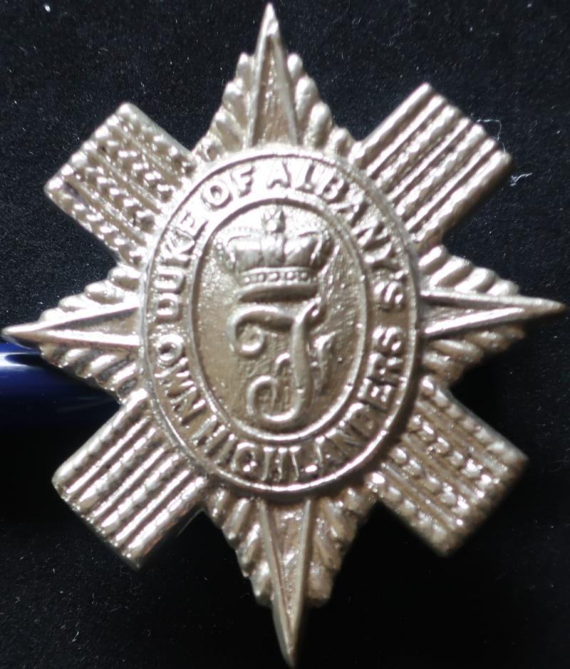 72nd Duke of Albany's Highlanders Pipers Baldrick Badge
