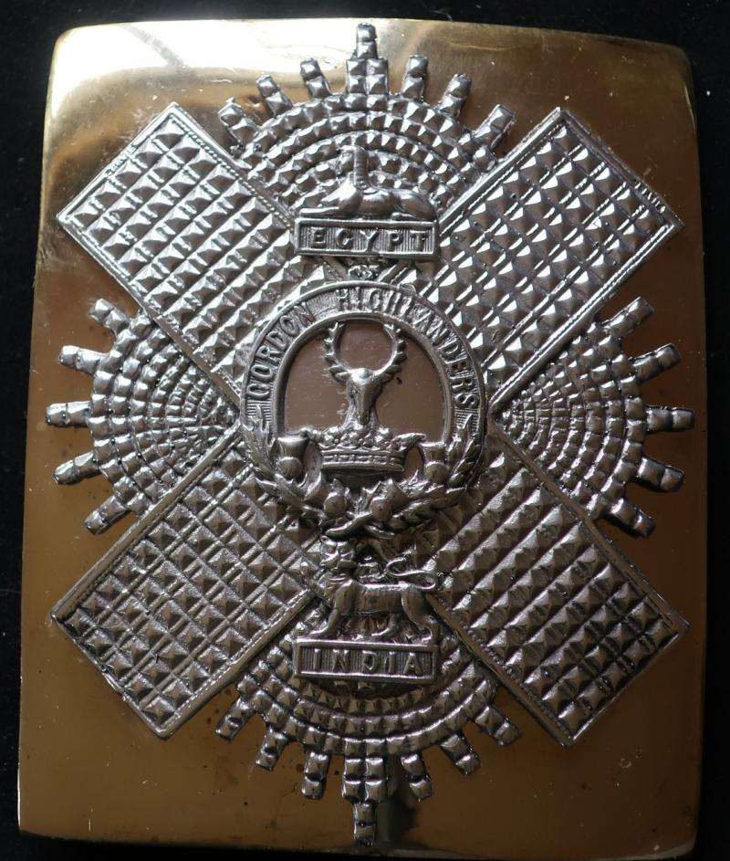 Gordon Highlanders Officer Shoulder Belt Plate