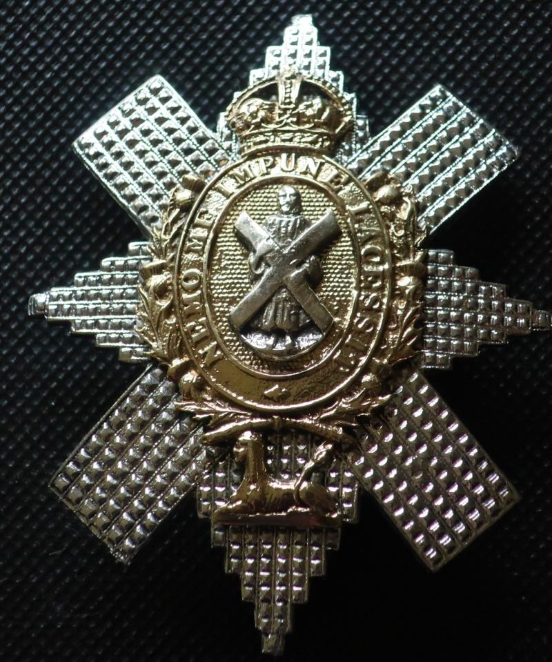 The Black Watch Officers Glengarry Badge