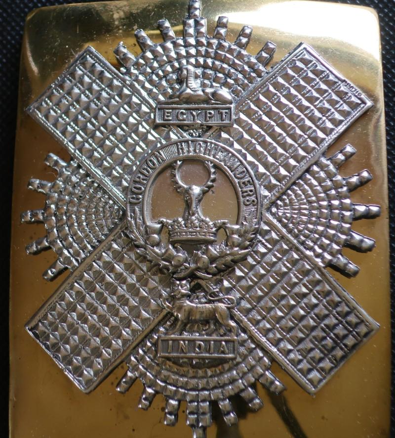The Gordon Highlanders Officers Shoulder Belt Plate
