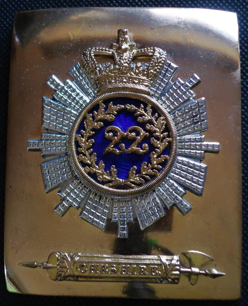 The 22nd (Cheshire) Regiment Georgian Officers Shoulder Belt Plate